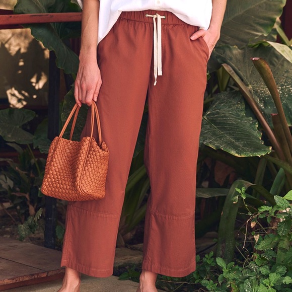 NWT pact Daily Twill Crop Pants Size XS Retail $88.00 - Picture 1 of 11